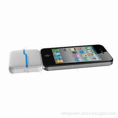 Mini Power Bank/Wireless Charger for iPhone 5, 4, 3G and iPod with 1,500mAh Capacity, Long Lasting